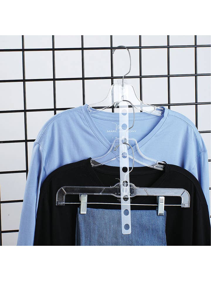 Clear Display Hanger Strip - Pack of 50 for wholesale by Store Supply Warehouse