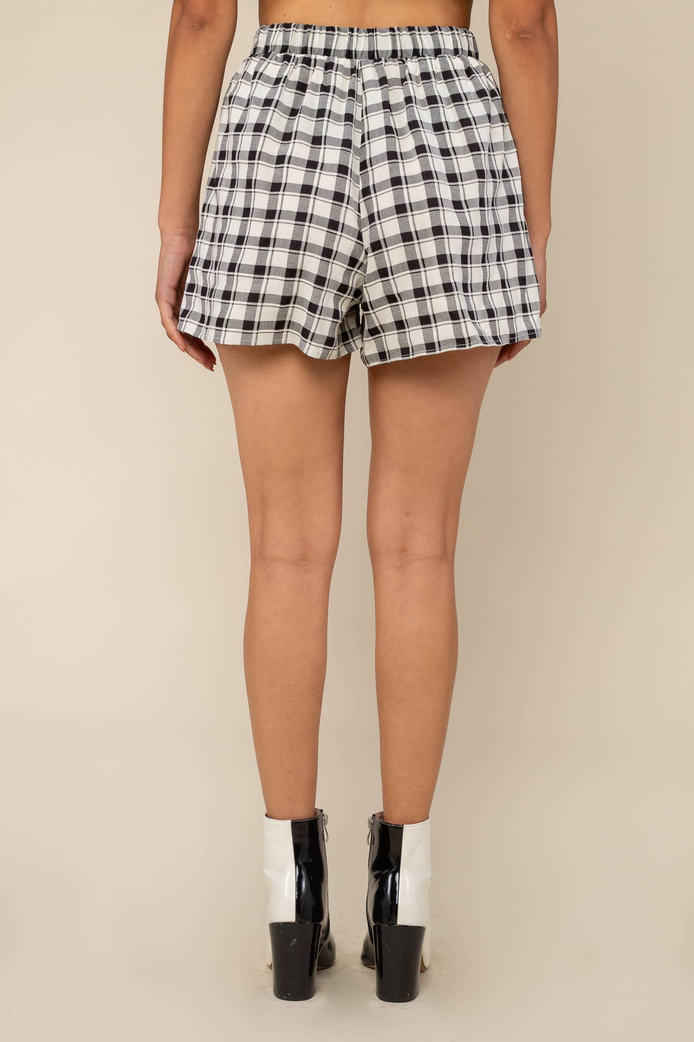 NLT - Wholesale Shorts - Women's - Blake Plaid Shorts - Plus Size4