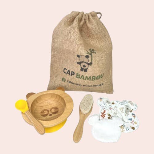 Set regalo Baby Box Panda per bambini per la vendita all'ingrosso da parte di cap bambou