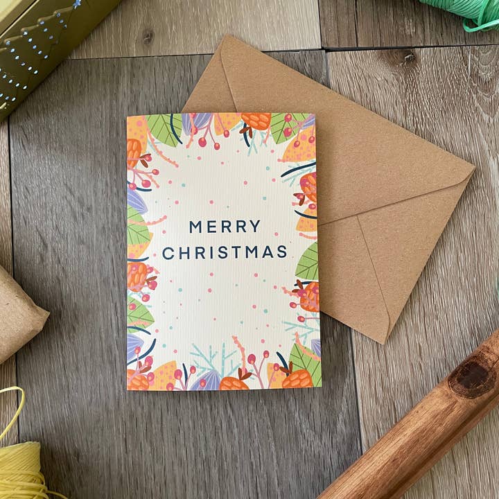 Merry Christmas Card, A6 for wholesale by Myayart