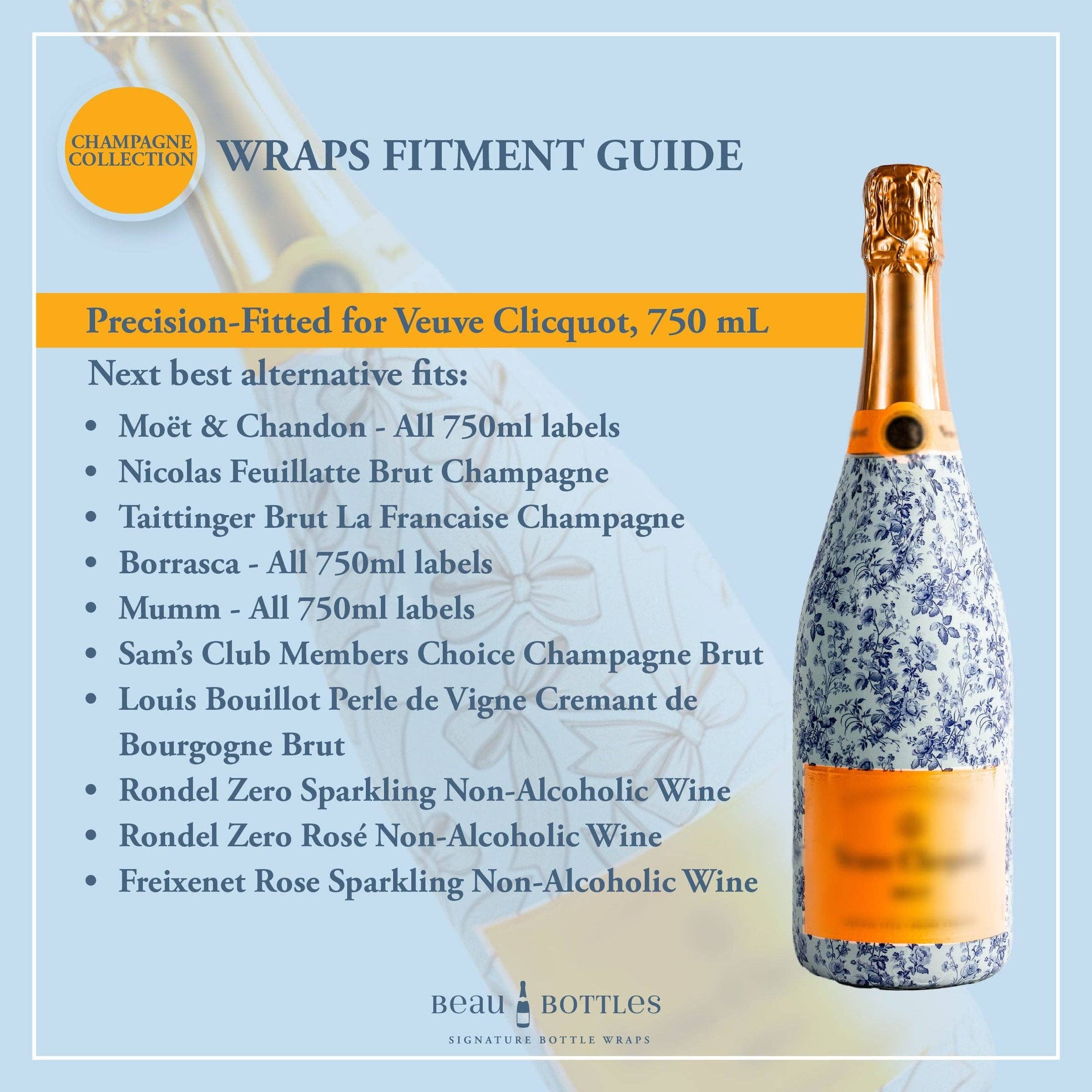 Beau Bottles - Wholesale Wine Gift Bag - Beau Bottles Timeless Christmas Trees - Champagne Collection3