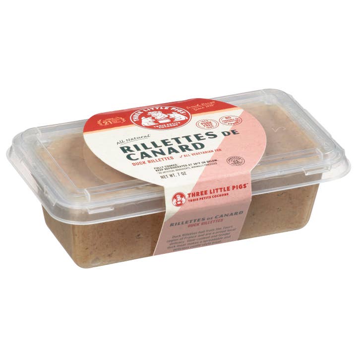 Three Little Pigs - Wholesale Shelf Stable Prepared Meal - Rillettes de Canard - Duck Rillettes2
