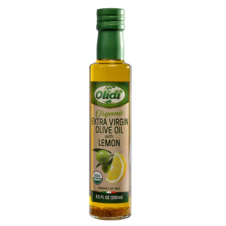 Fine Italian Food - Wholesale Olive Oil - Olidi Organic Lemon Extra Virgin Olive Oil, 8.5 fl. oz.