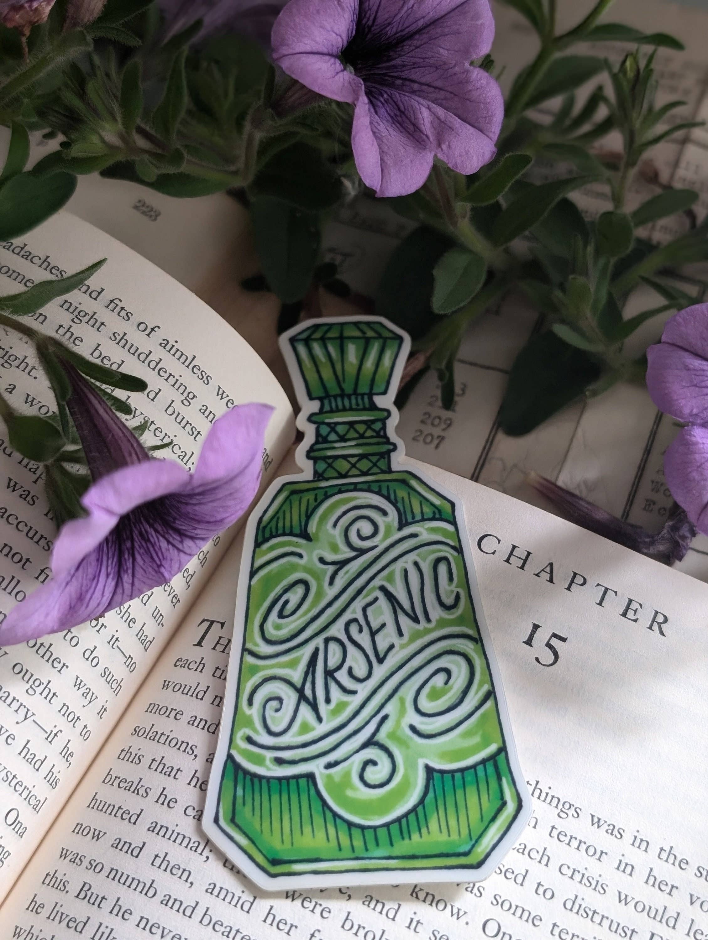 Ink & Wildflower - Wholesale Sticker - Arsenic Glowing Poison Bottle3