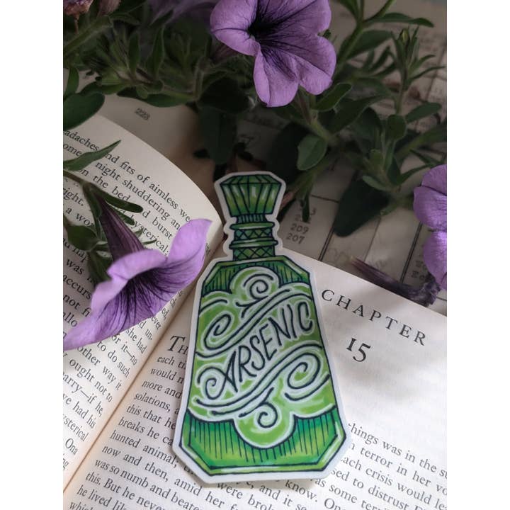 Ink & Wildflower - Wholesale Sticker - Arsenic Glowing Poison Bottle3