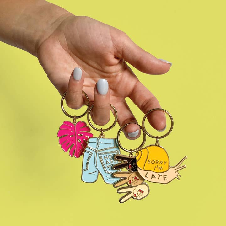 And Here We Are - Wholesale Keychain - Women's - Mom Jeans Enamel Keychain - Mother's Day Gift, New Mom Bag Charm 5