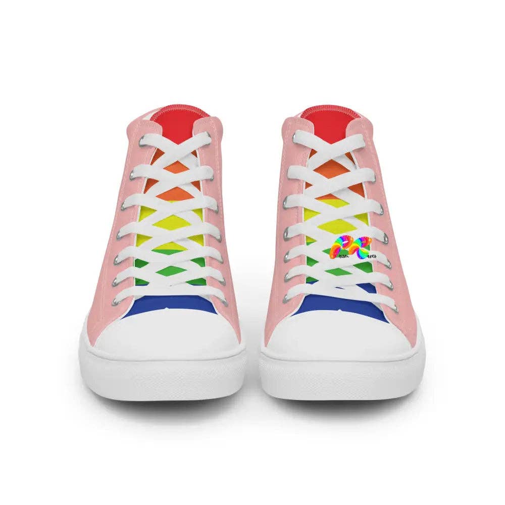 Prism Raves – Sapatilhas Casual - Homem por atacado – Sapatos de lona Pink Pride de Homem com Topo Alto1