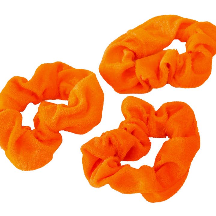 Scrunchies Orange - 3 pieces for wholesale on Faire