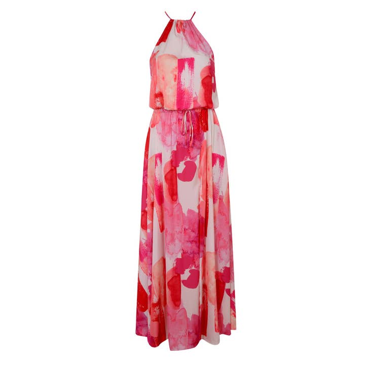 Claire Maxi Dress Pink for wholesale by Hues&Co