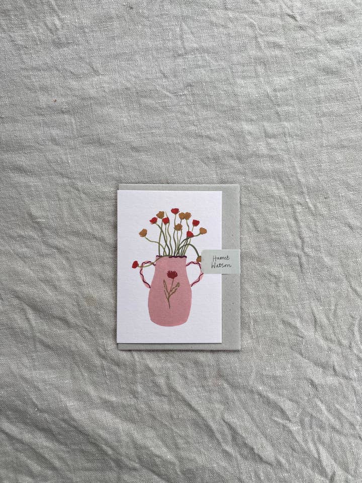 Ranunculus mini card for wholesale by Harriet Watson