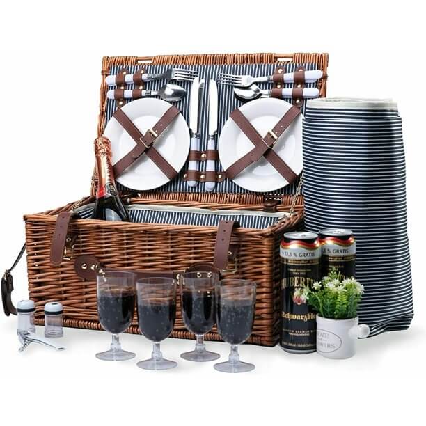 giftland - Wholesale Picnic Basket - Picnic Set Basket for 4 Persons3