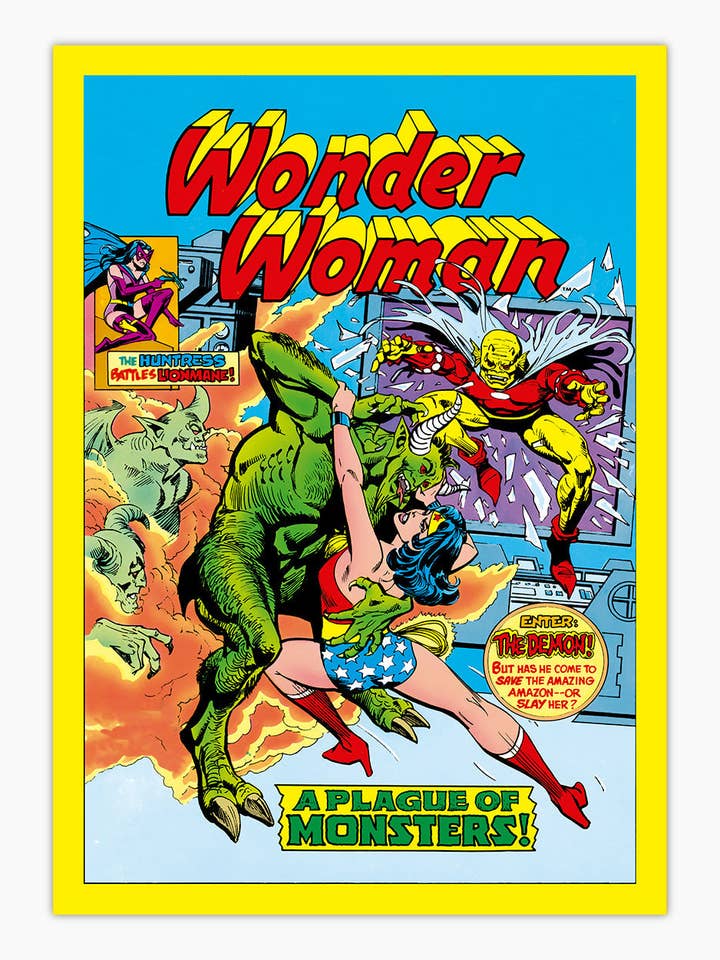 Impression artistique sur toile Wonder Woman Monsters pour la vente par Threadheads