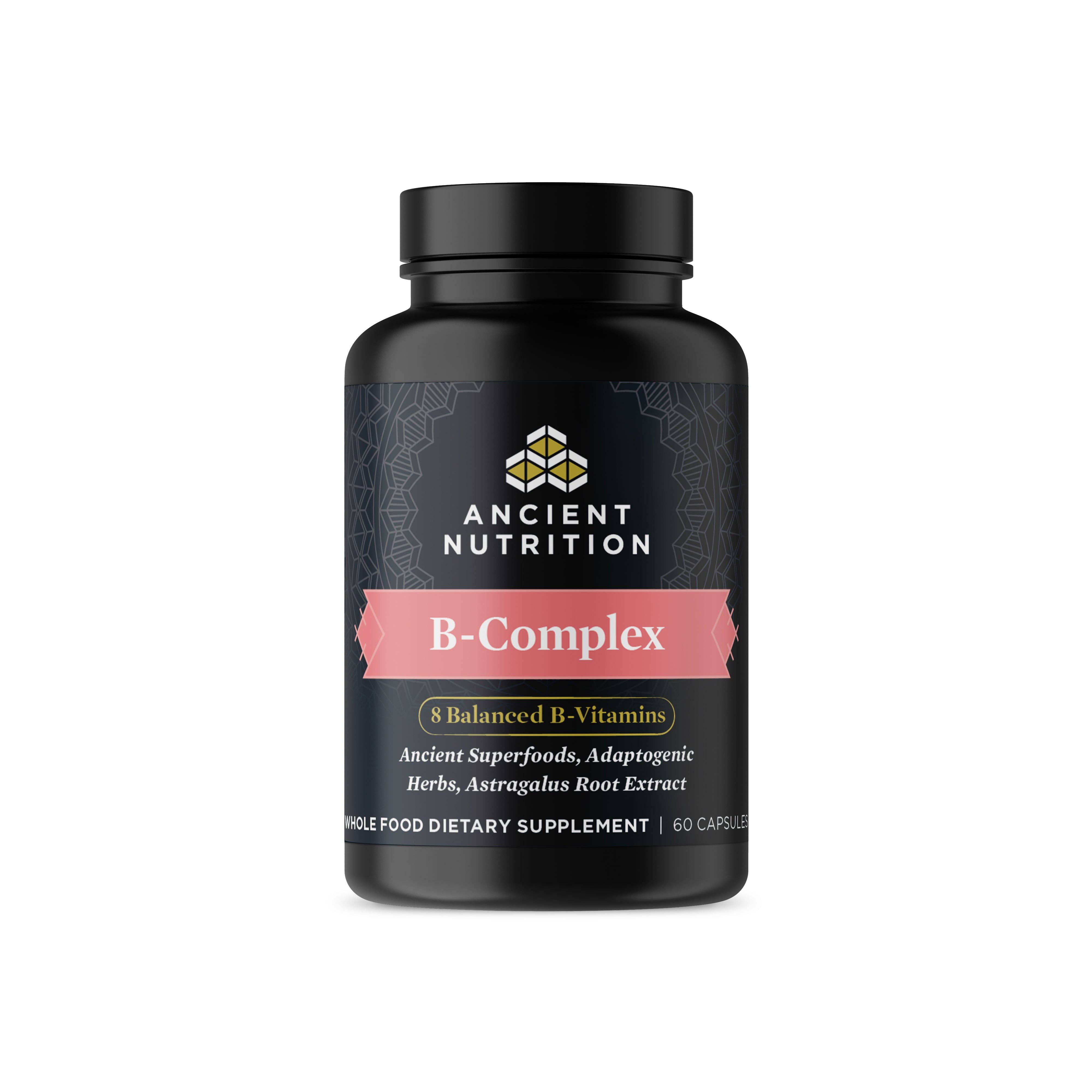 Black Ancient Nutrients Vitamin B Complex | Capsules (30 Servings) for wholesale on Faire