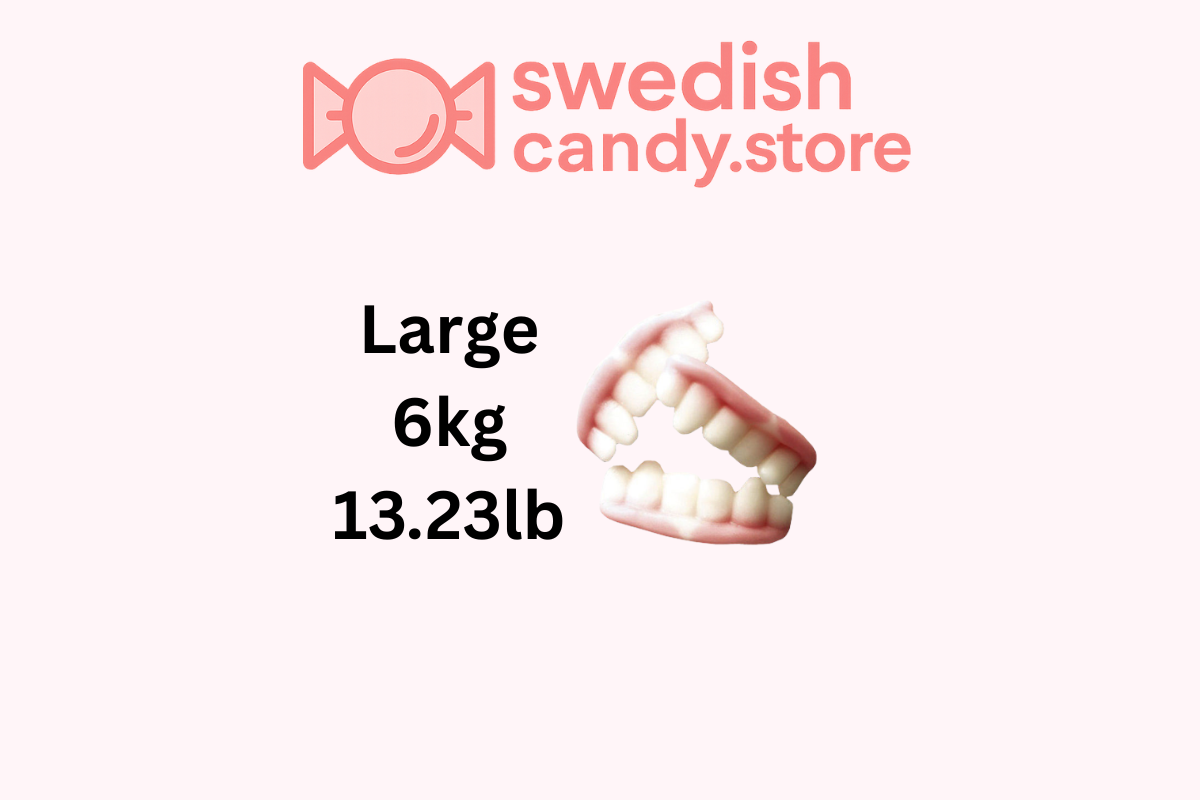 Swedish Candy.Store - Swedish Candy - Wholesale Gummy - Swedish Candy-Teeth Gummies 1kg/2.20lbs2
