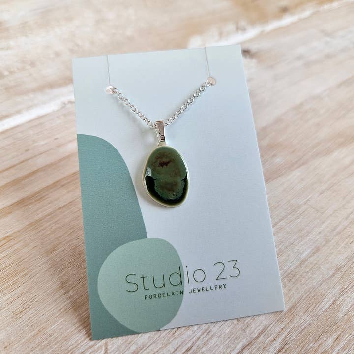 Studio 23 Ceramics - Wholesale Pendant/Charm Necklace - Pendant Pebble