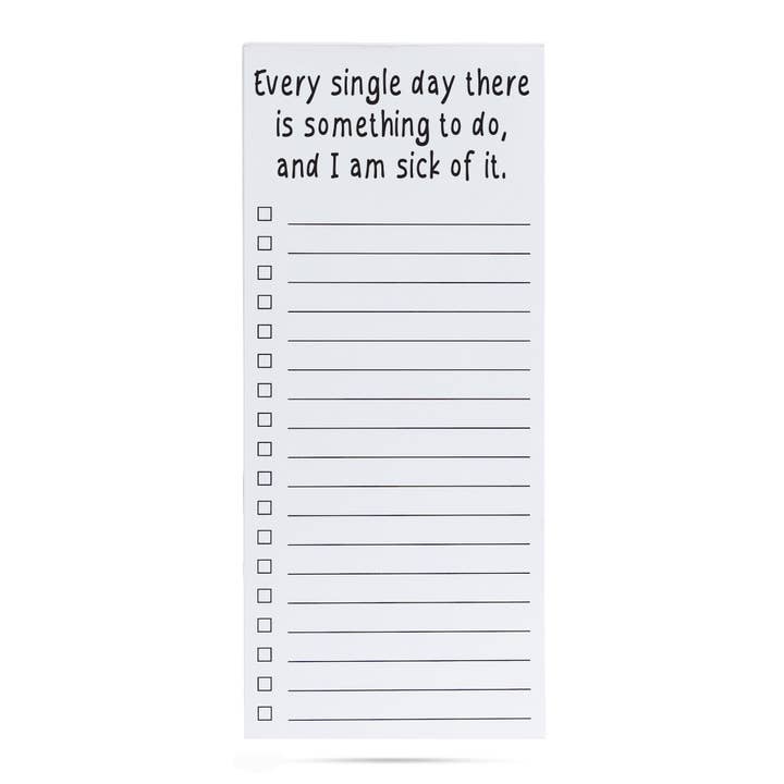 ellembee gift - Wholesale Notepad - Every single day there is something to do funny list pad