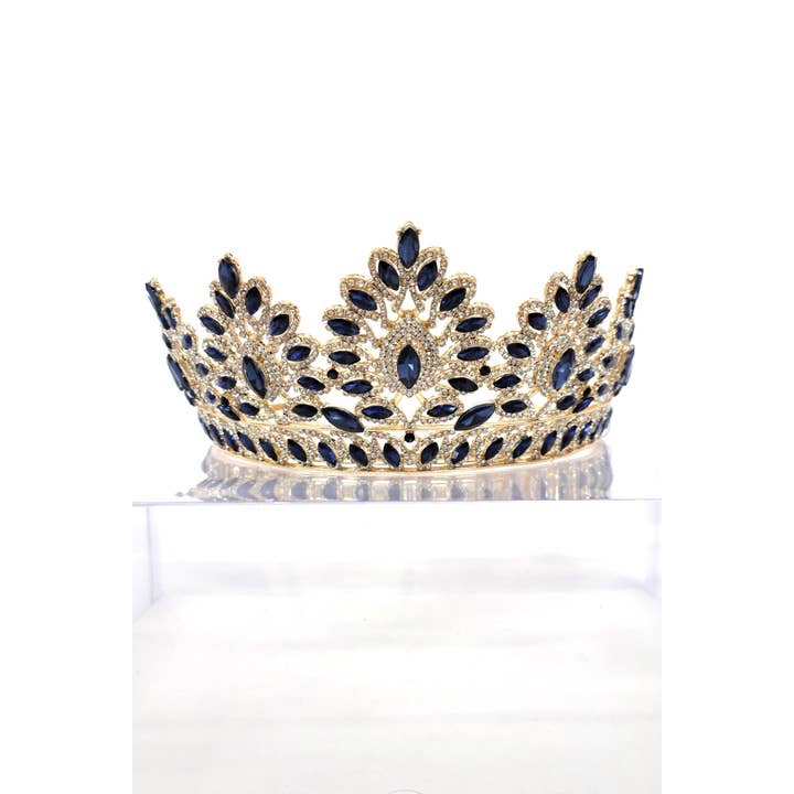 Chicas - Wholesale Tiara - Women's - One Size Fits All Metal Tiara With Rhinestones. HT93727