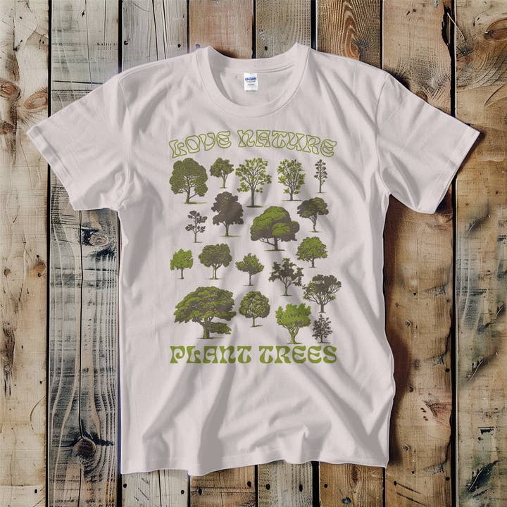 Swift Retail - Wholesale T-Shirt (Graphic) - Unisex - Love Nature Plant Trees Unisex Tee