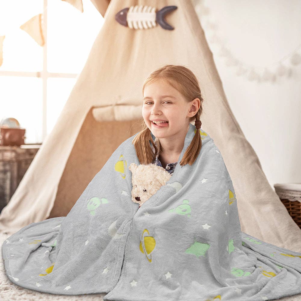 Pavilia – wholesale Throw blanket – Glow In The Dark Fleece Throw Blanket34