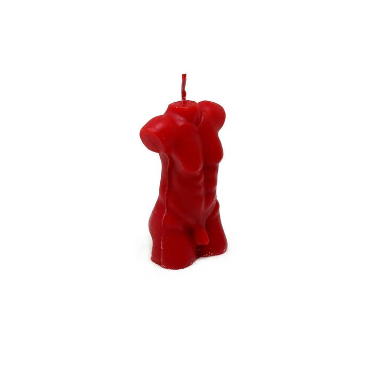 Vrinda - Wholesale Novelty Candle - Man Torso ritual candle Red2