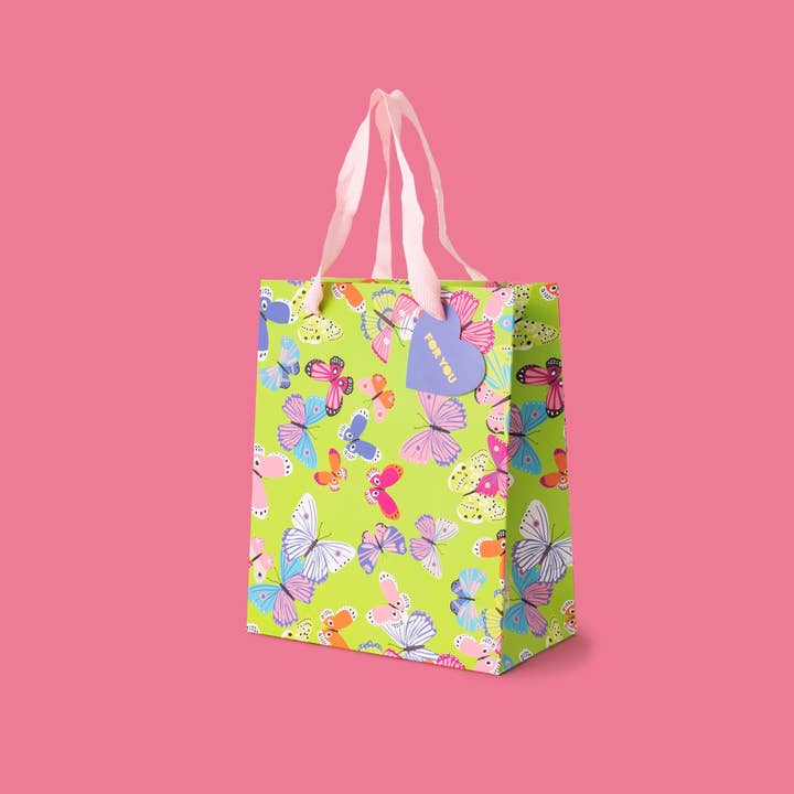 Taylor Elliott Designs – wholesale Gift bag – Butterflies Gift Bags (3 Sizes) - Min. 41