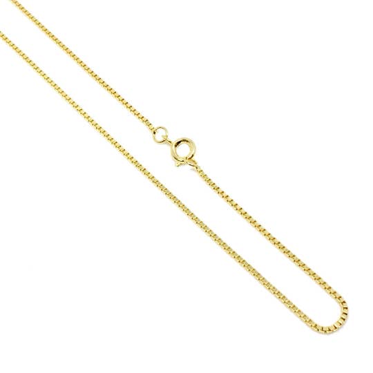 GoldFi - Wholesale Link & Chain Necklace - 18k Gold Filled 1.2 mm Box Chain Components4