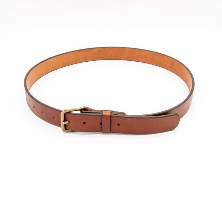 Classic Leather Belt - Rich Brown for wholesale by Arbor Trading Post