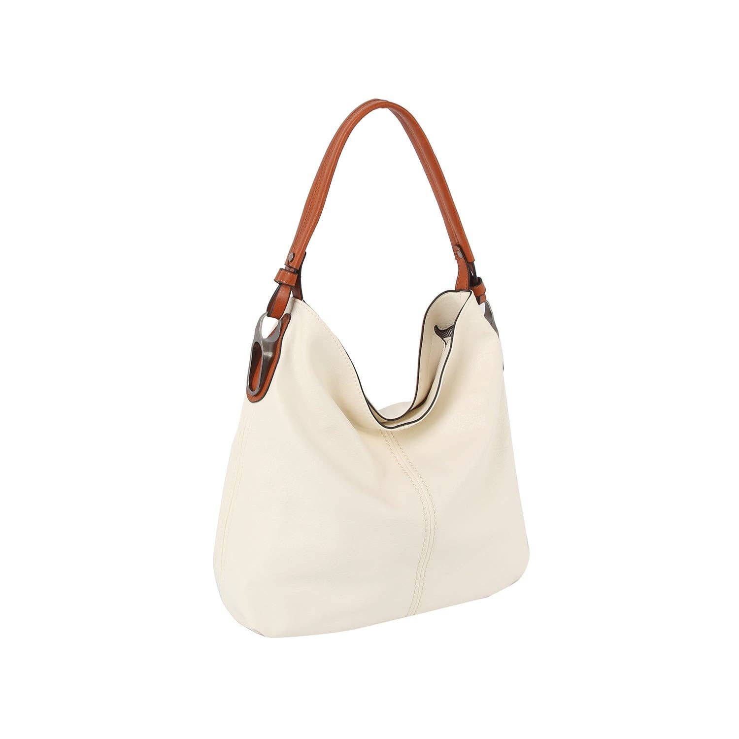 Handbag Factory Corp - Vente Sac porté épaule – femme - Sac à main hobo en cuir doux au quotidien8