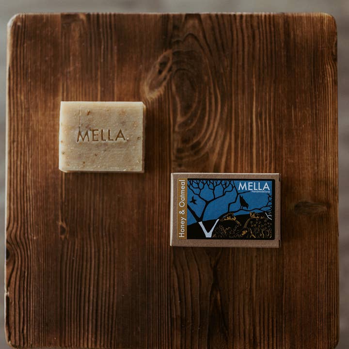 MELLA Handmade Soap – wholesale Bar Soap – Scottish Honey and Oatmeal Bar Soap2