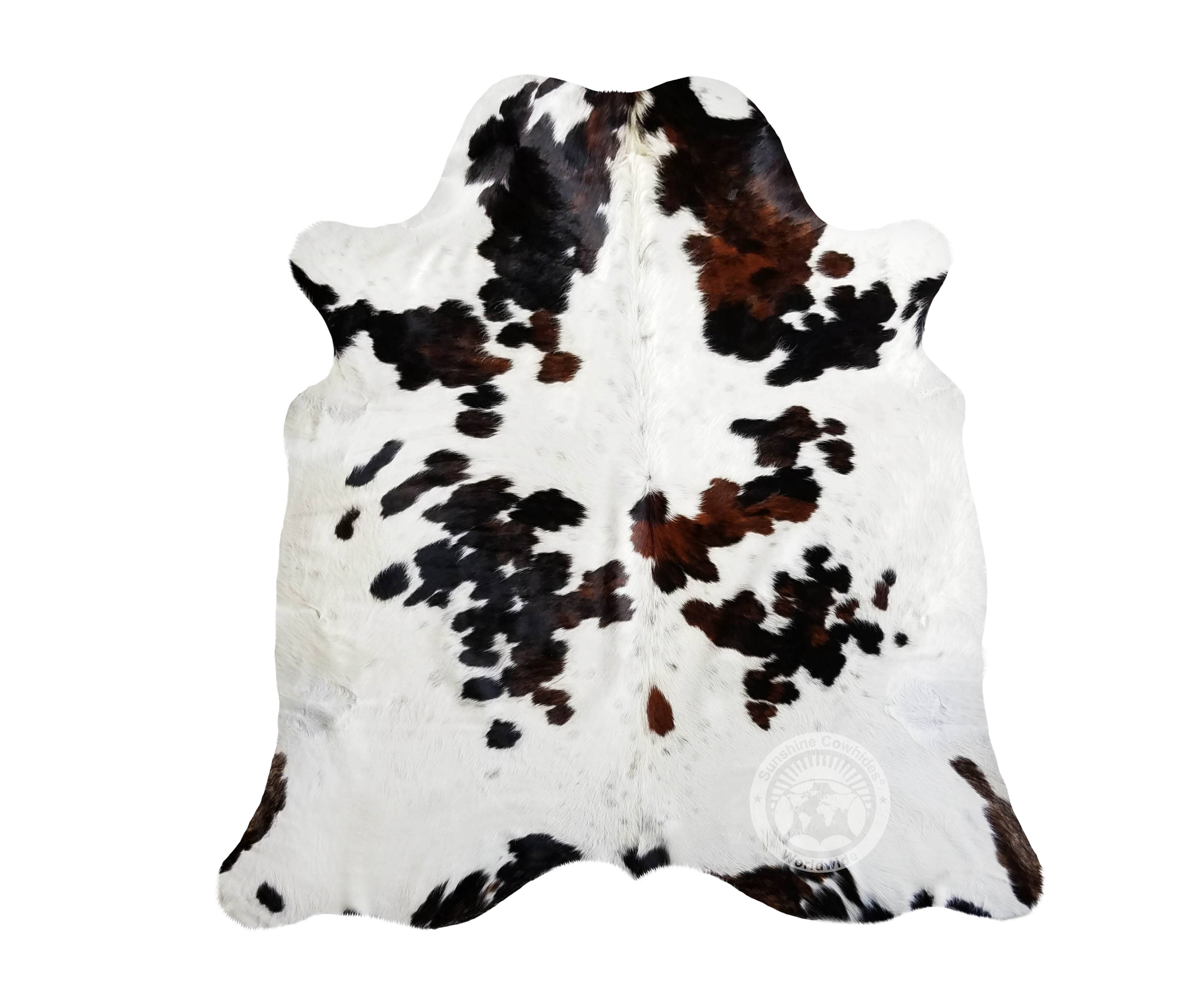 Sunshine Cowhides - Wholesale Area Rug - Tricolor Mix XL/L Cowhides2