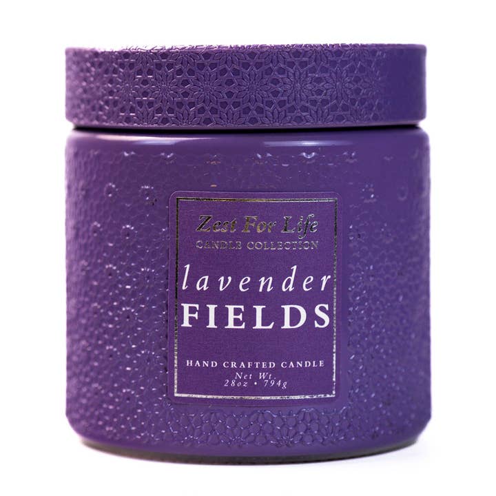 Candela Zest For Life (28oz.) - Campi di Lavanda per la vendita all'ingrosso da parte di A Cheerful Giver