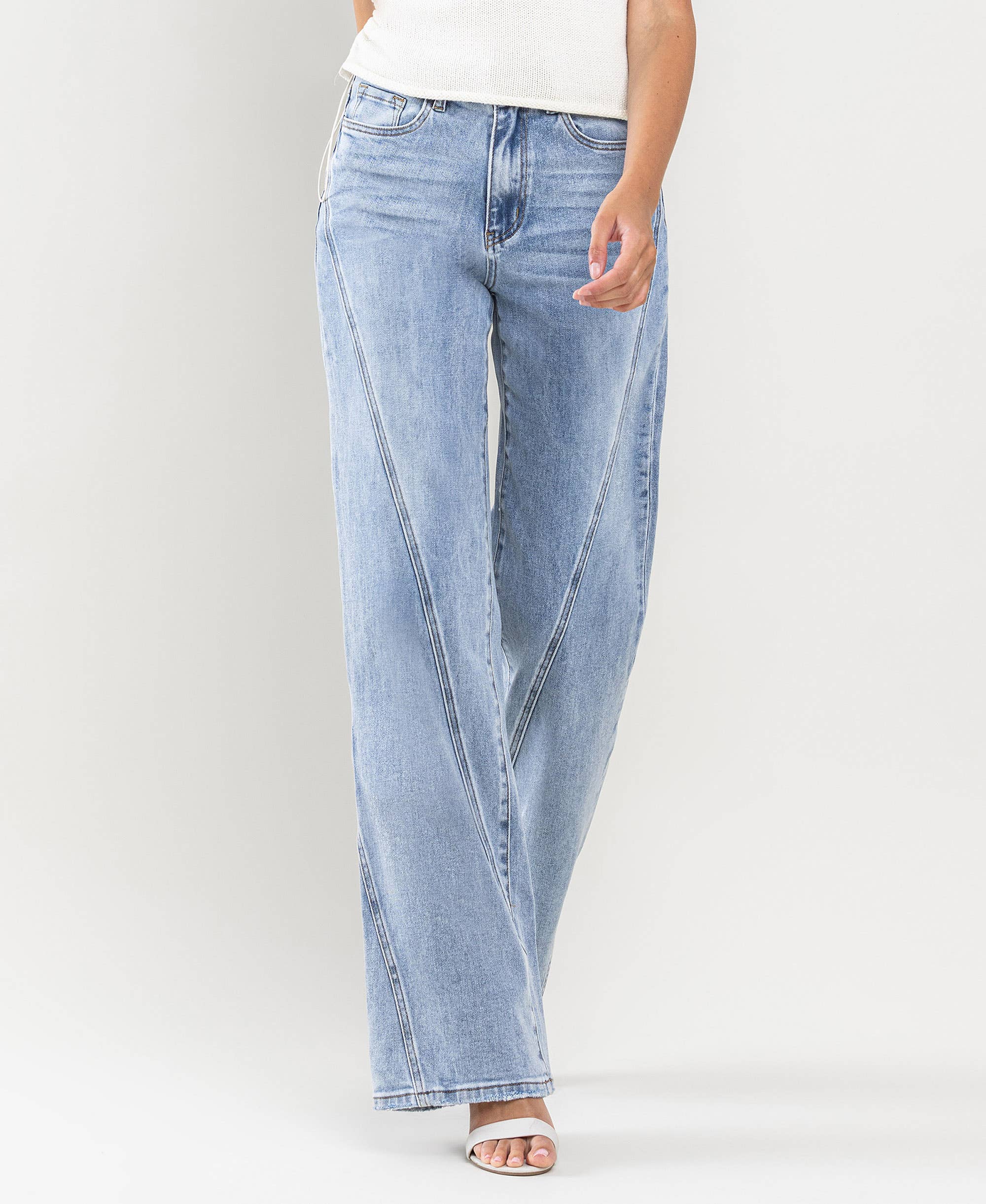 LE PLUS PROPRE JEAN TAILLE LARGE SUPER HAUTE T6037 en vente sur Faire2