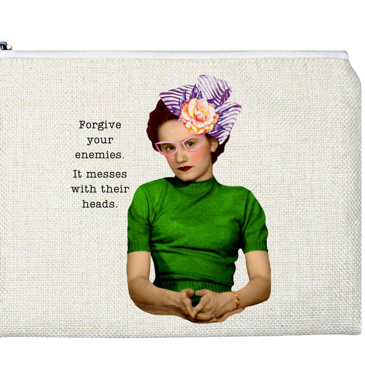 Forgive Your Enemies Accessory Bag for wholesale by Cora & Pate