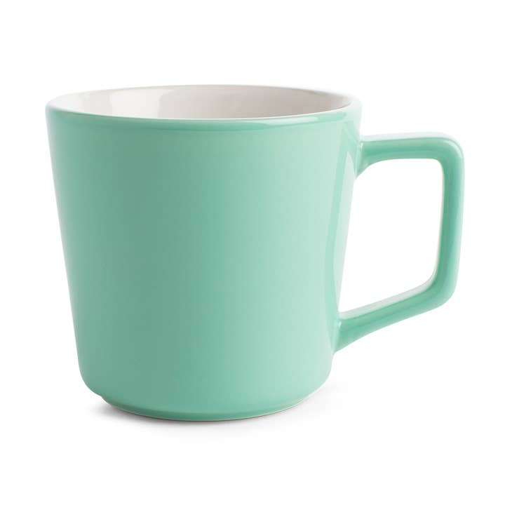 12oz Angle Drip Ceramic Mug (Seafoam) for wholesale by Created Co.