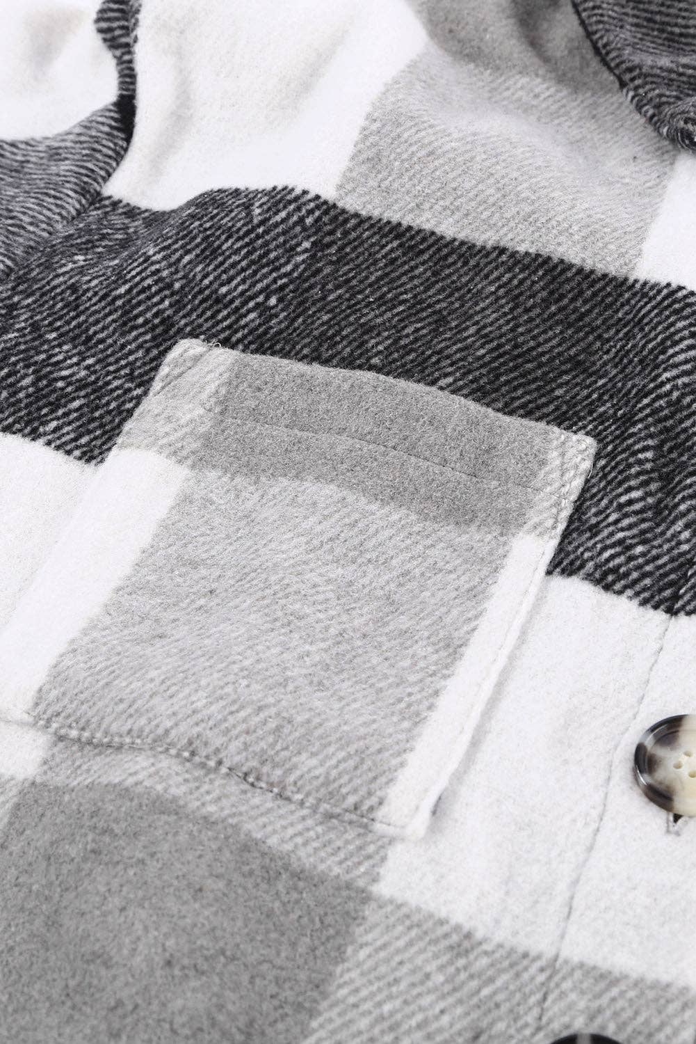 Lovesoft - Wholesale Shirt Jacket/Shacket - Women's - Casual Plaid Block Buttoned Long Sleeve Jacket With Pocket12