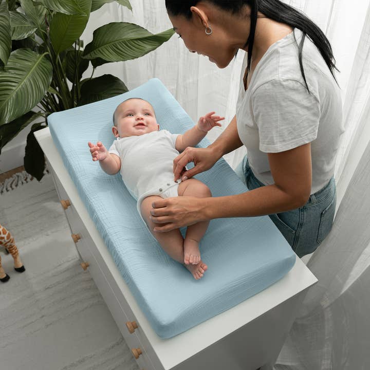 Comfy Cubs - Wholesale Changing Mat/Pad Cover - Baby - Muslin Fitted Changing Pad Cover Universal Fit by Comfy Cubs21