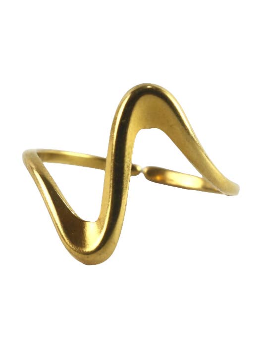 Fließender Goldring for wholesale by Positiva Jewelry