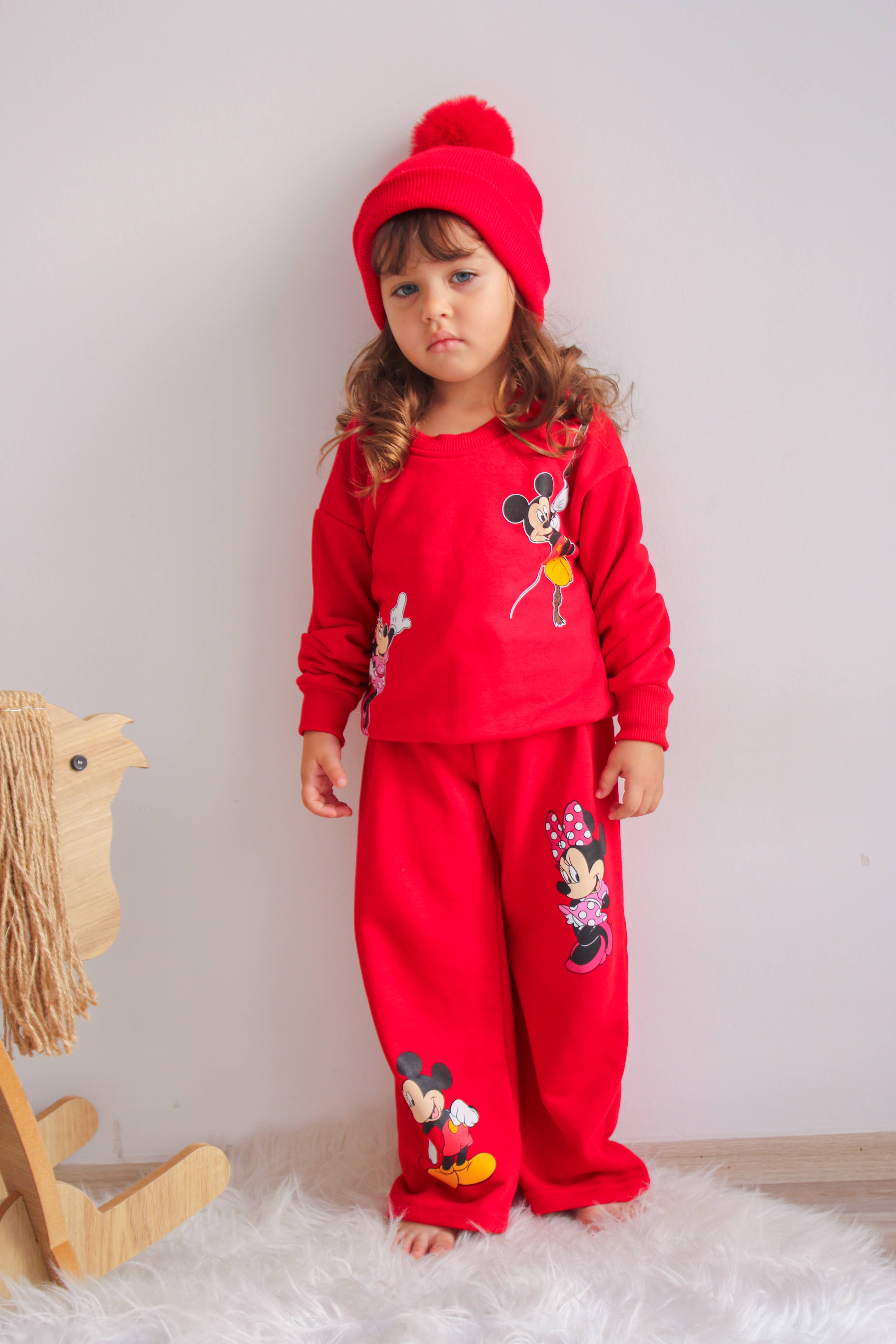 Himmelberg Baby – wholesale Mössa - Barn – Röd Singel Pom Pom Baby-/Barnmössa 0-8 år3