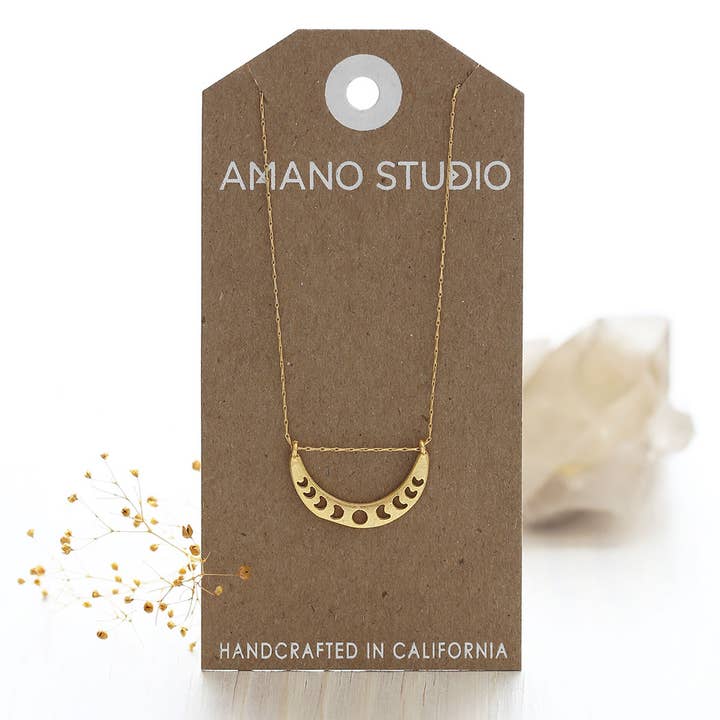 Amano Studio – Engroshandel Halskæde med vedhæng – Halskæde med Månefaser2