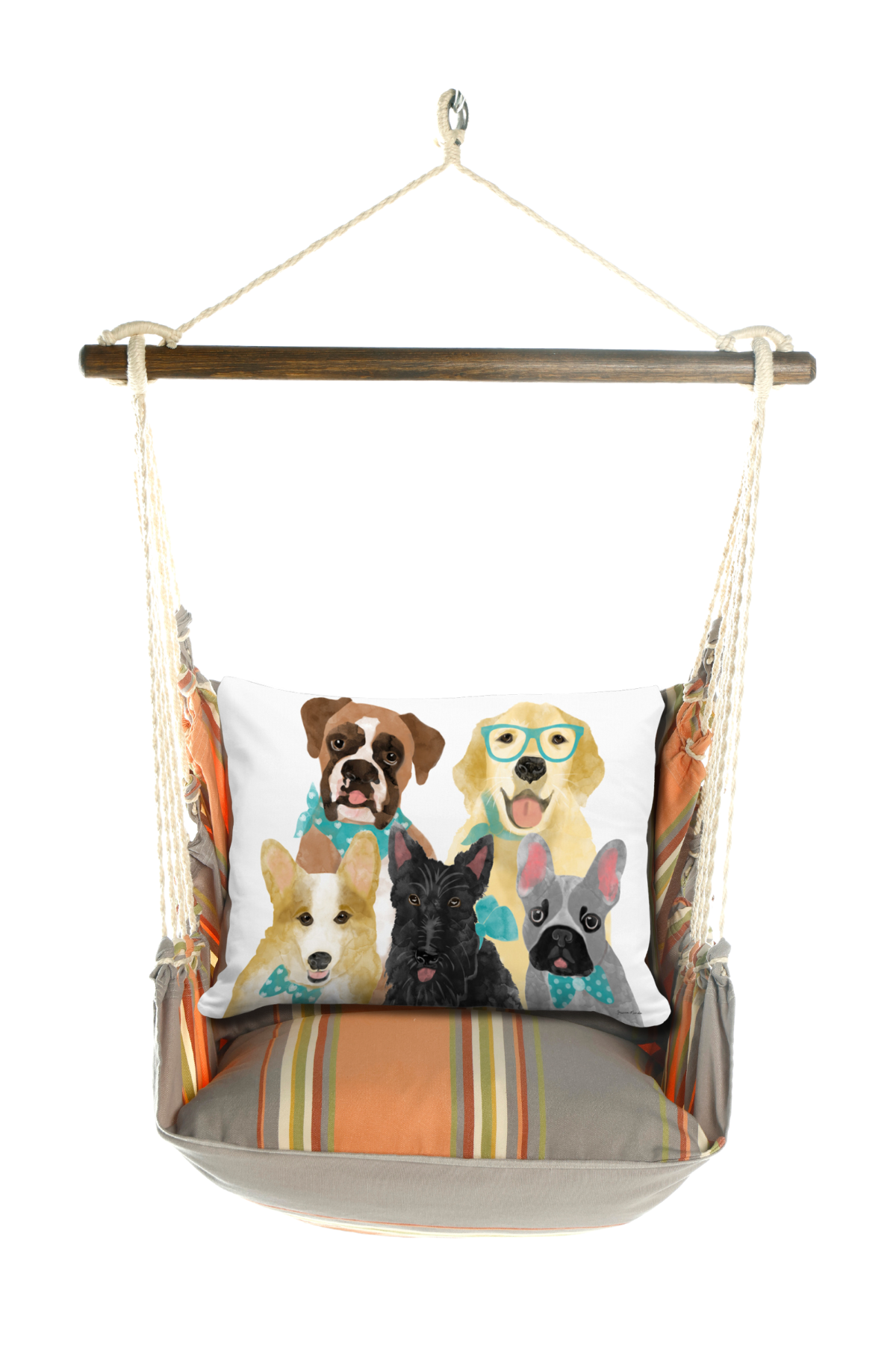 Magnolia Casual - Wholesale Swing Set - Hammock Swing 4-Piece Set indoor / outdoor - Serene Sunset8