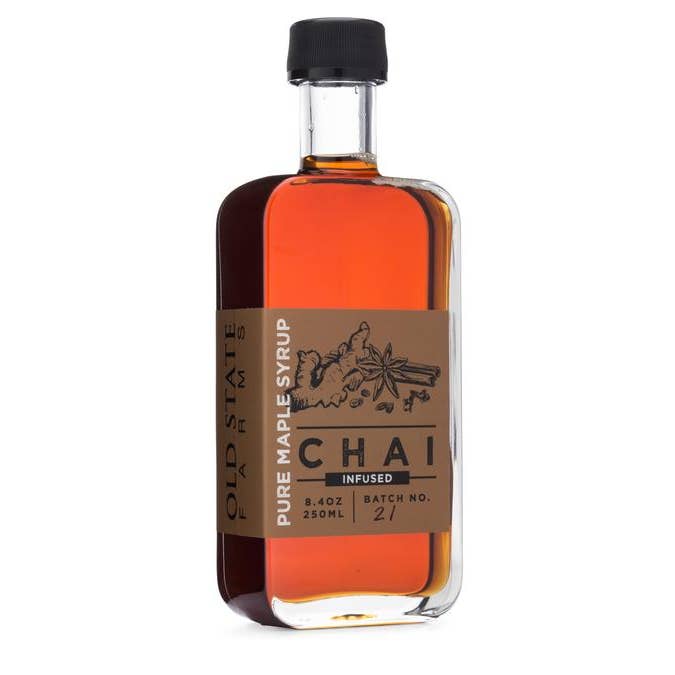 Old State Farms - Wholesale Maple Syrup - Chai Infused Maple Syrup - 8.4oz - 250ML