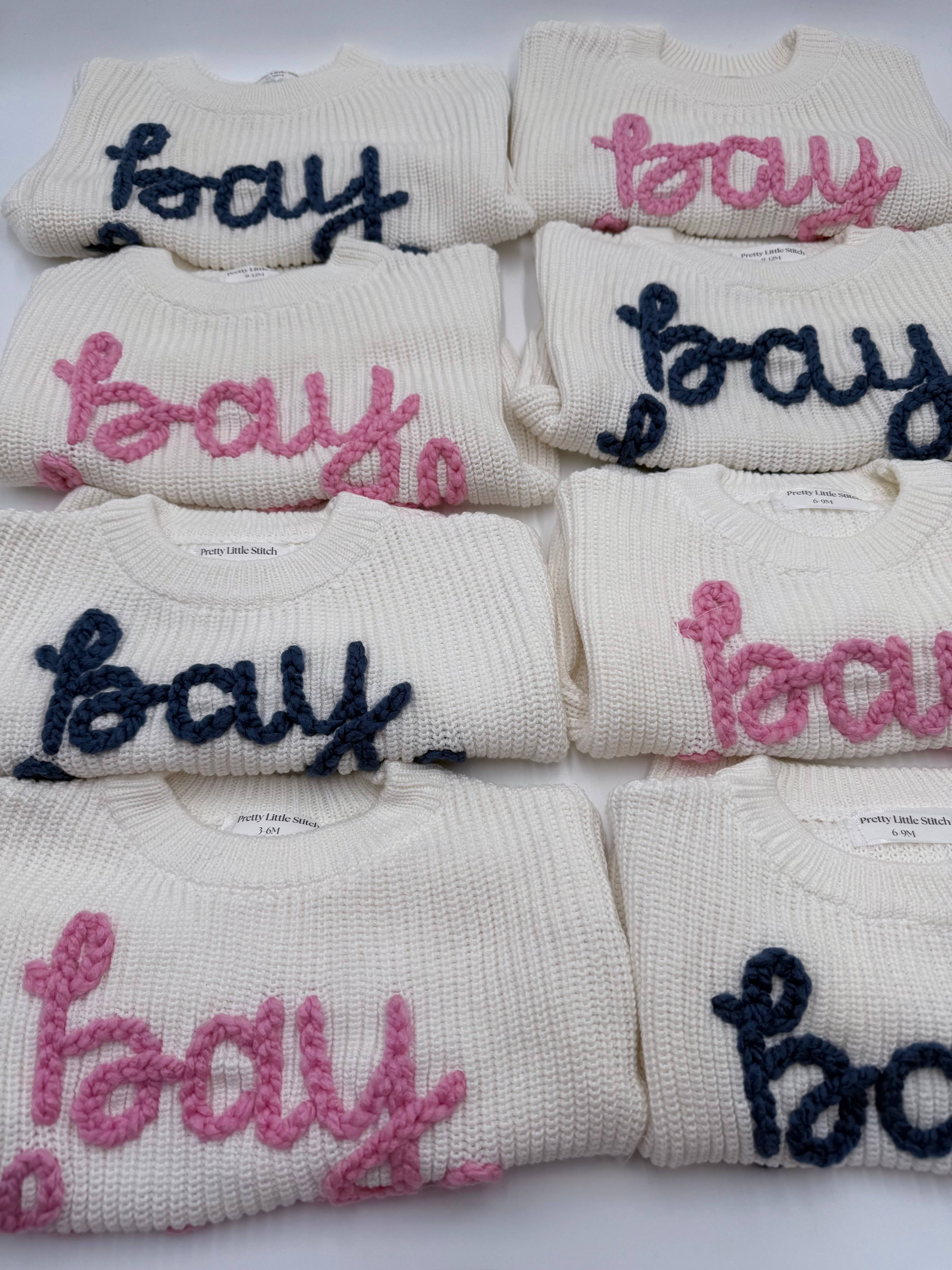 Pretty Little Stitch - Venta al por mayor Jersey de punto - Niños - Suéteres gruesos bordados a mano30