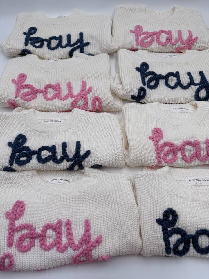 Pretty Little Stitch - Venta al por mayor Jersey de punto - Niños - Suéteres gruesos bordados a mano30