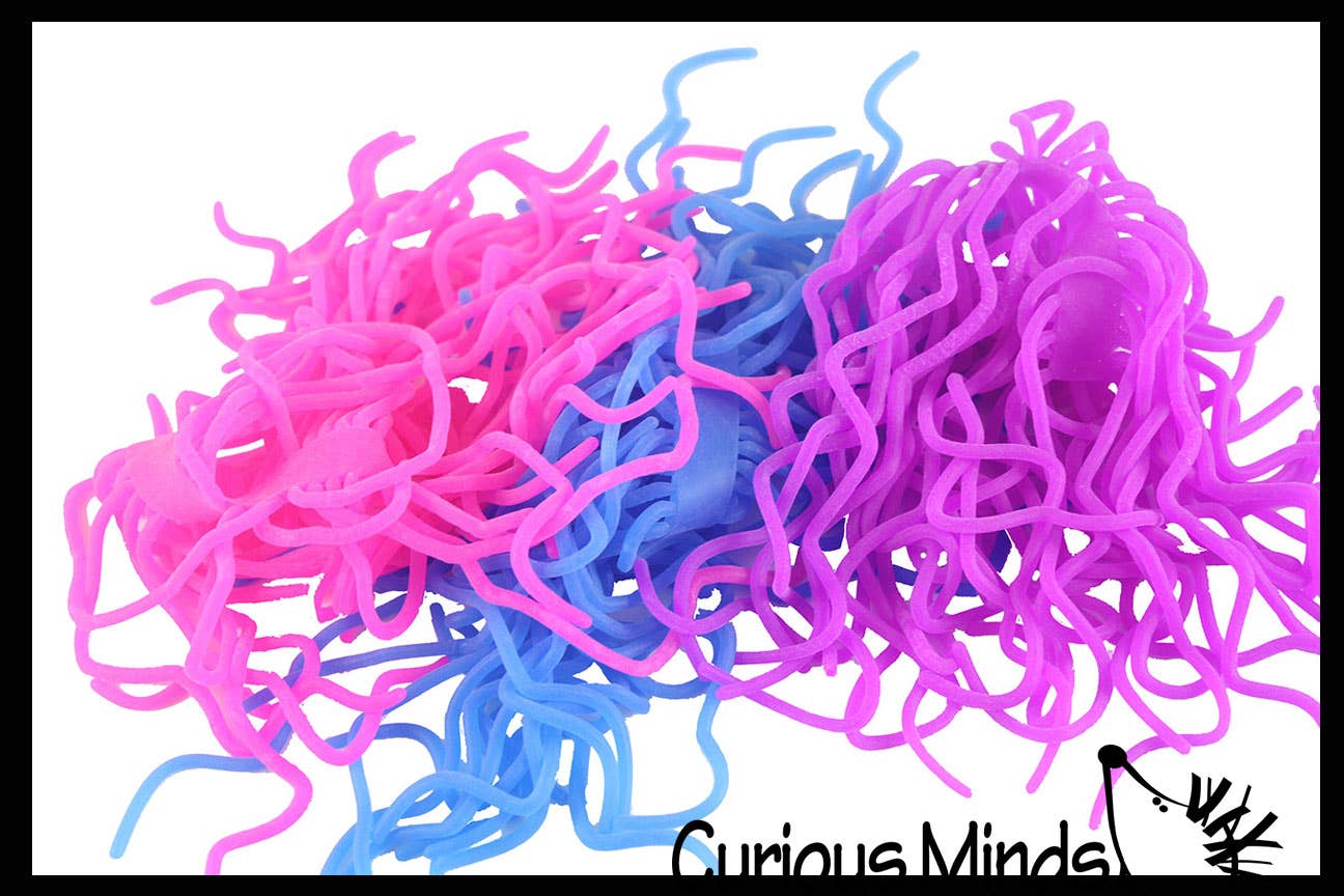 Curious Minds Toys - Wholesale Fidget Toy - Kids - 1 Pack of 3 Ramen Stretchy Noodle Strings Fidget Toy -9