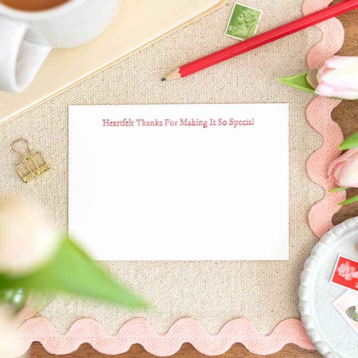 Boktryck Hjärtligt Tack För Att Du Gjorde Det Så Speciellt Kort för wholesale av Sjstationery