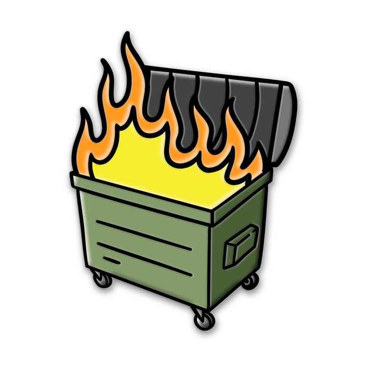 Dumpster Fire Pin voor wholesale door Mover & Shaker