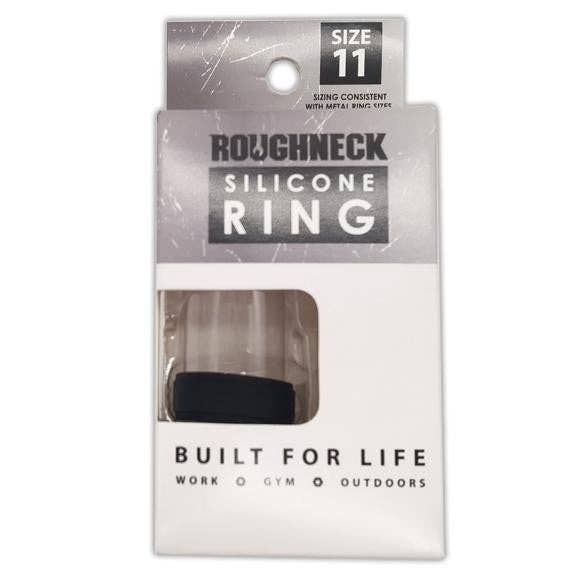 Novelty Closeout - Wholesale Band/Stacked Ring - Roughneck Men's Silicone Ring Assortment Boxed - 12/Pack