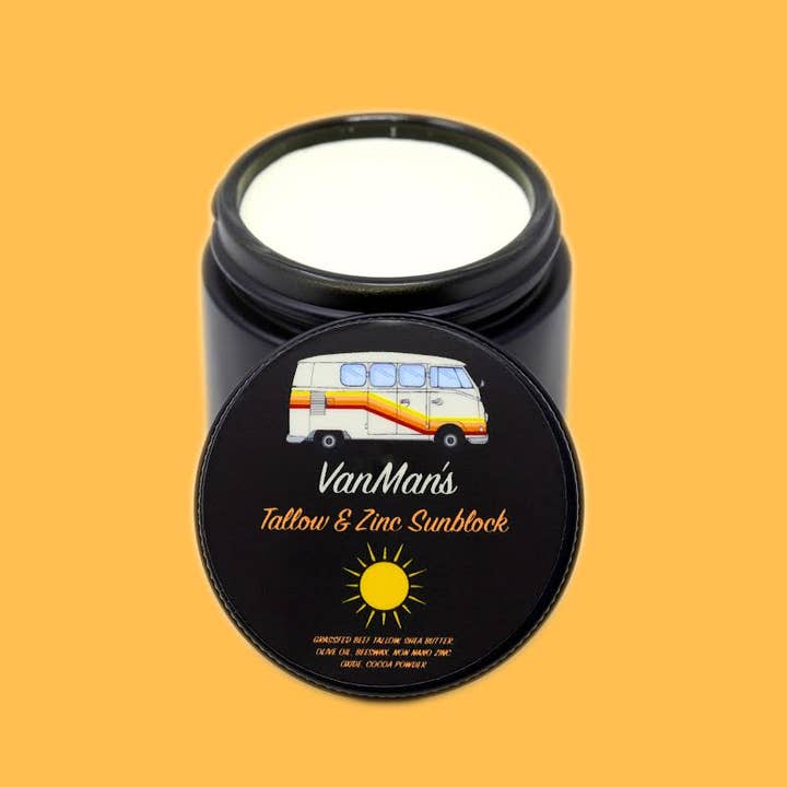 The VanMan Company - Wholesale Sunscreen - *New* VanMan’s Tallow & Zinc SunBlock - 2oz1