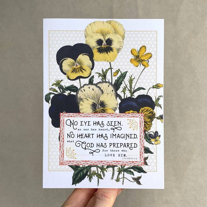No Eye Has Seen Scripture Card for wholesale by The Happy Envelope