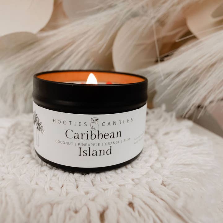 Hooties Candles and Things - Wholesale Jar/Filled Candle - Caribbean Island Candle0